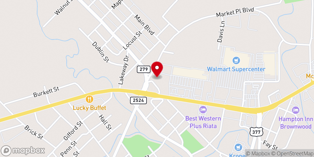 Map showing location of Awaken Church | Brownwood Tx