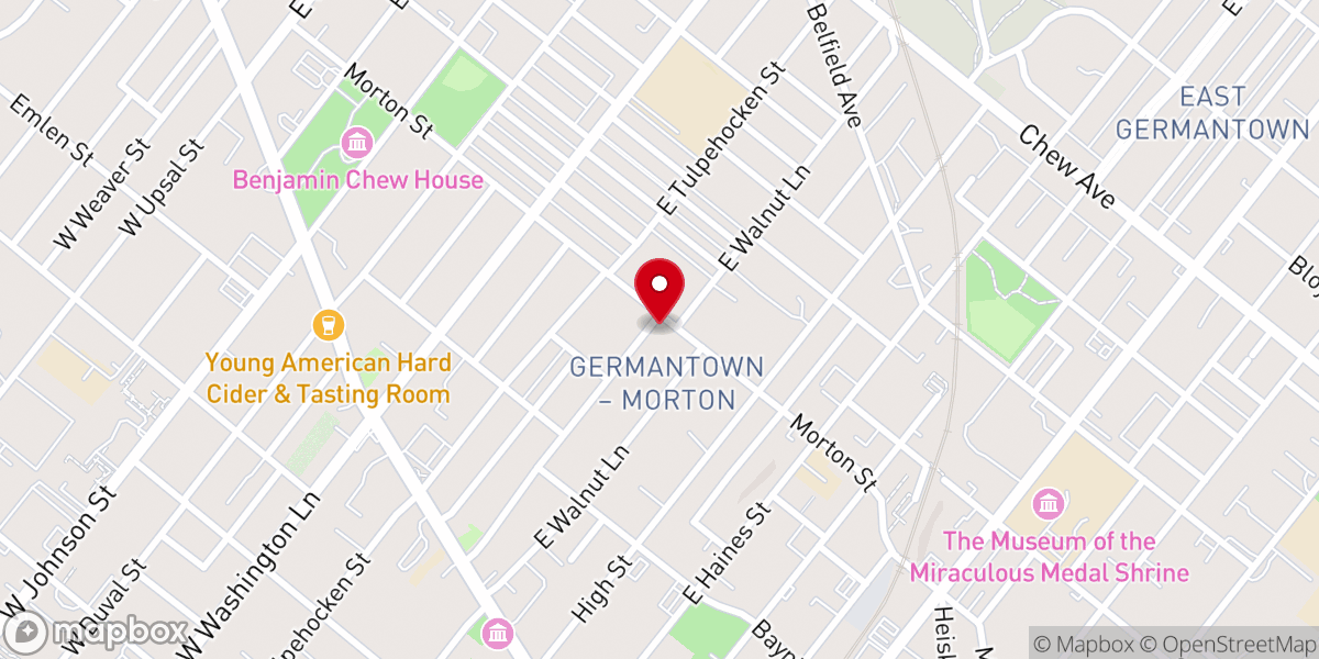 Map showing location of Church of the Messiah