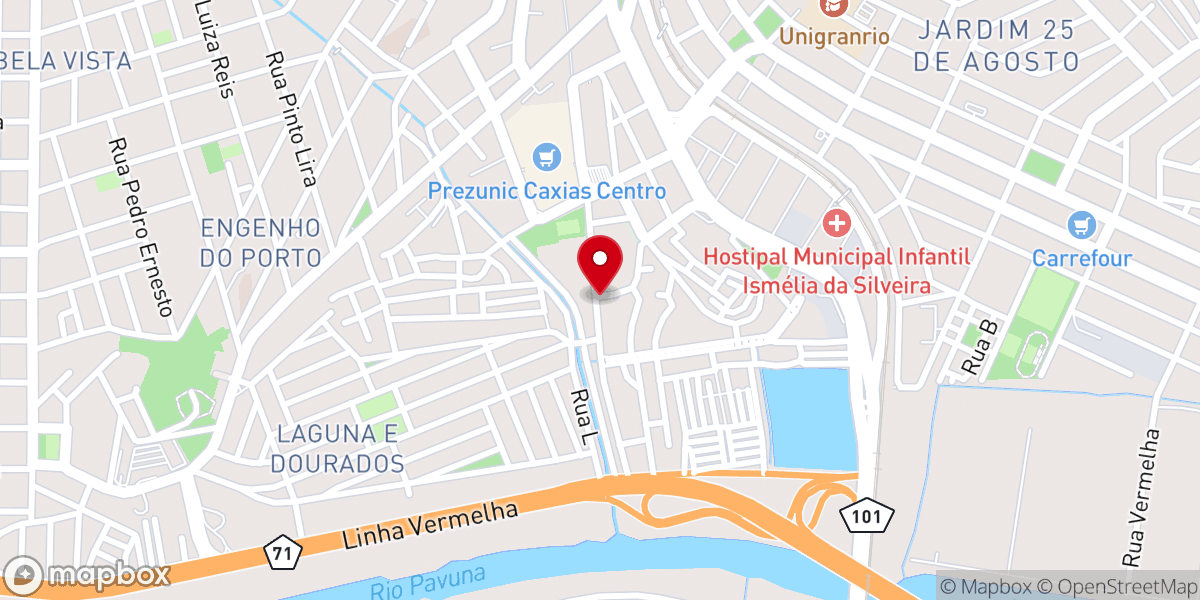 Map showing location of ADPVN - 41; Assembléia de Deus Parque Vila Nova - 41