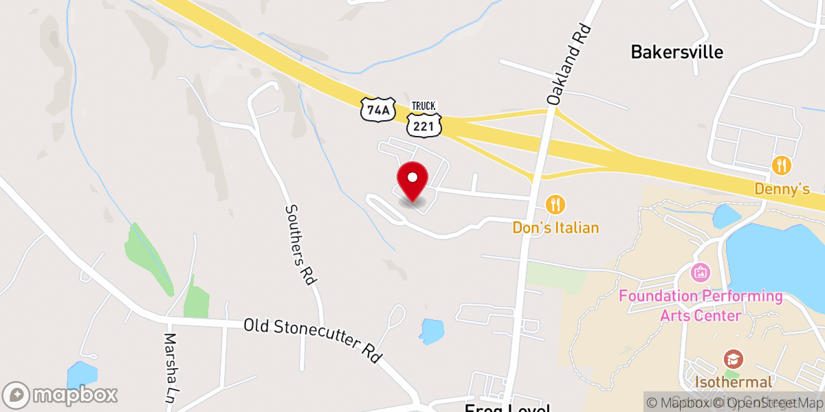 Map showing location of Word of Faith Fellowship