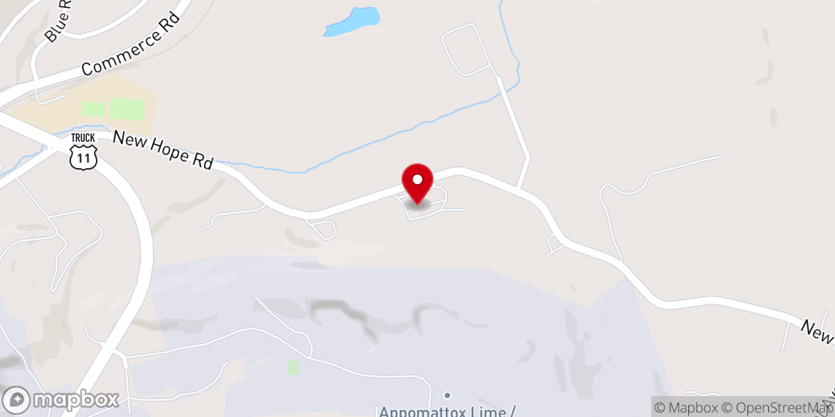 Map showing location of Staunton Alliance Church