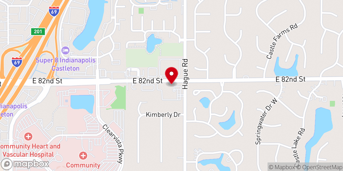 Map showing location of Prentice Presbyterian Church