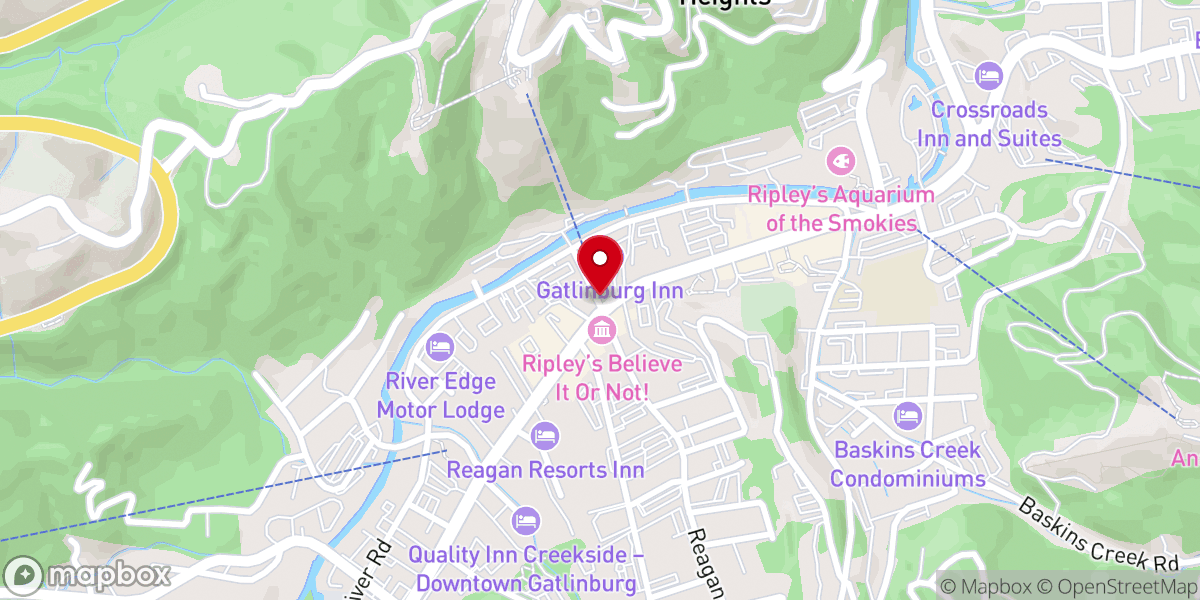 Map showing location of Sky Lift Weddings