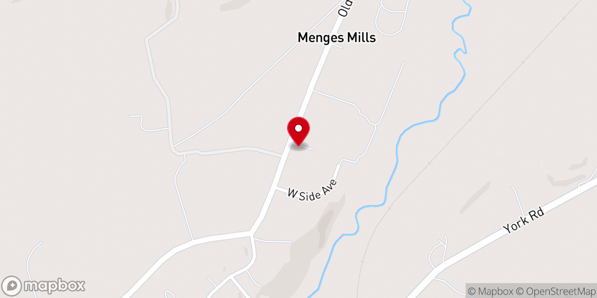 Map showing location of Gerbers Church