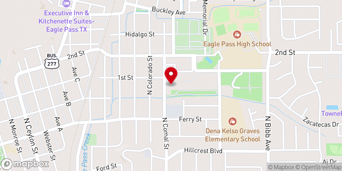 Map showing location of Parroquia de San José
