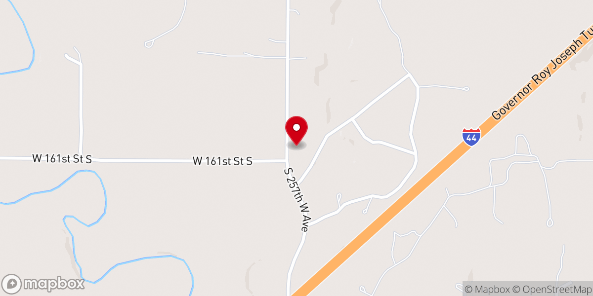 Map showing location of Sunrise Baptist Church