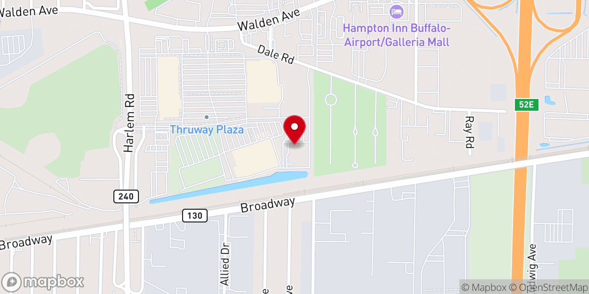 Map showing location of The Chapel, Cheektowaga Campus