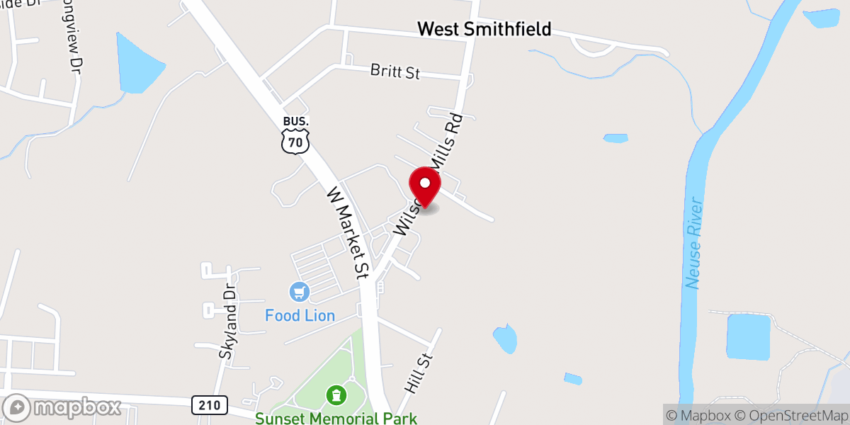 Map showing location of The Watering Hole Church