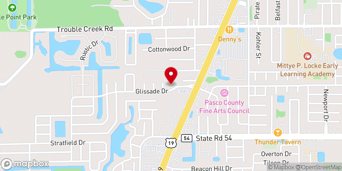 Map showing location of St Andrew's Orthodox Church