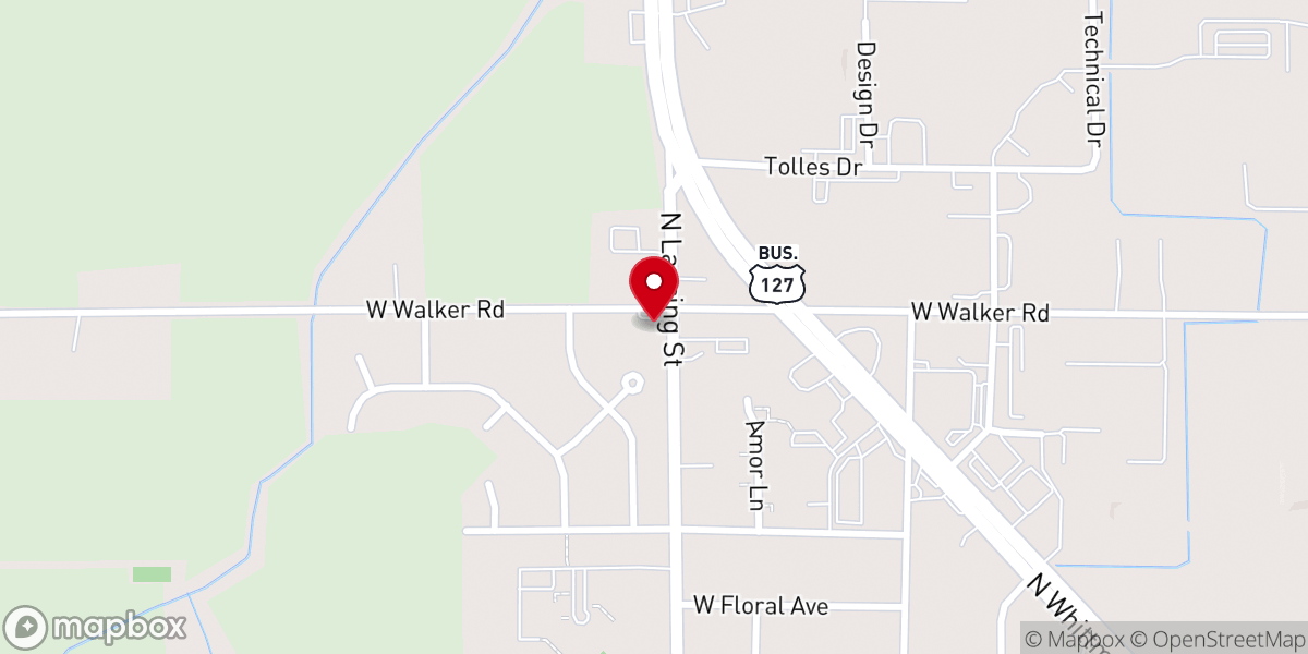 Map showing location of Restoration Church of Christ