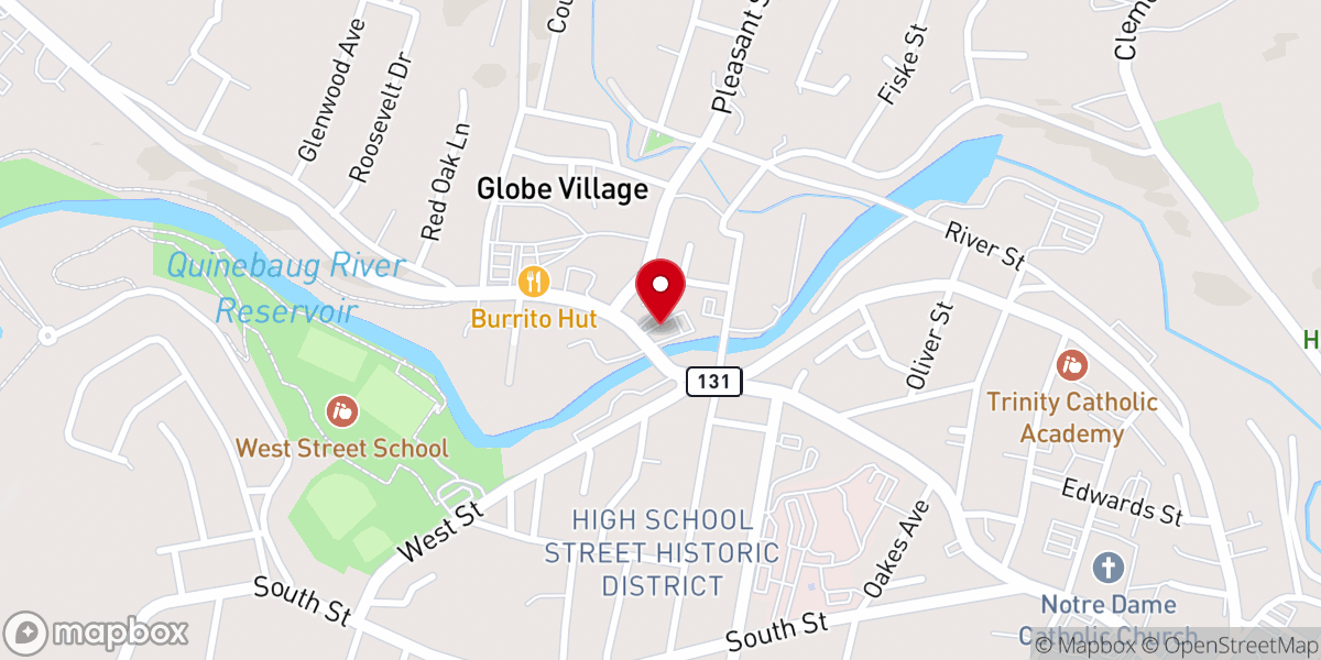 Map showing location of Empire Buffet