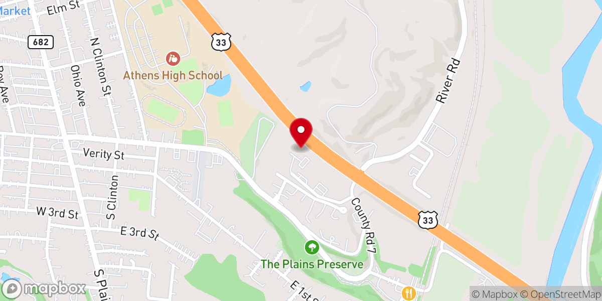 Map showing location of Grace Christian Center