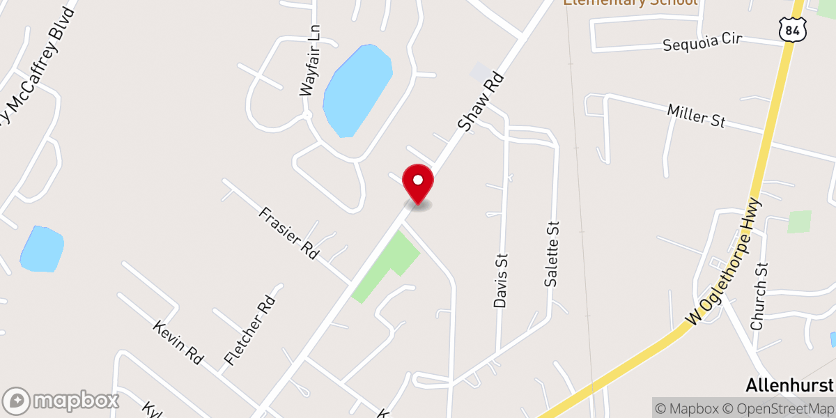 Map showing location of Agape Christian Fellowship
