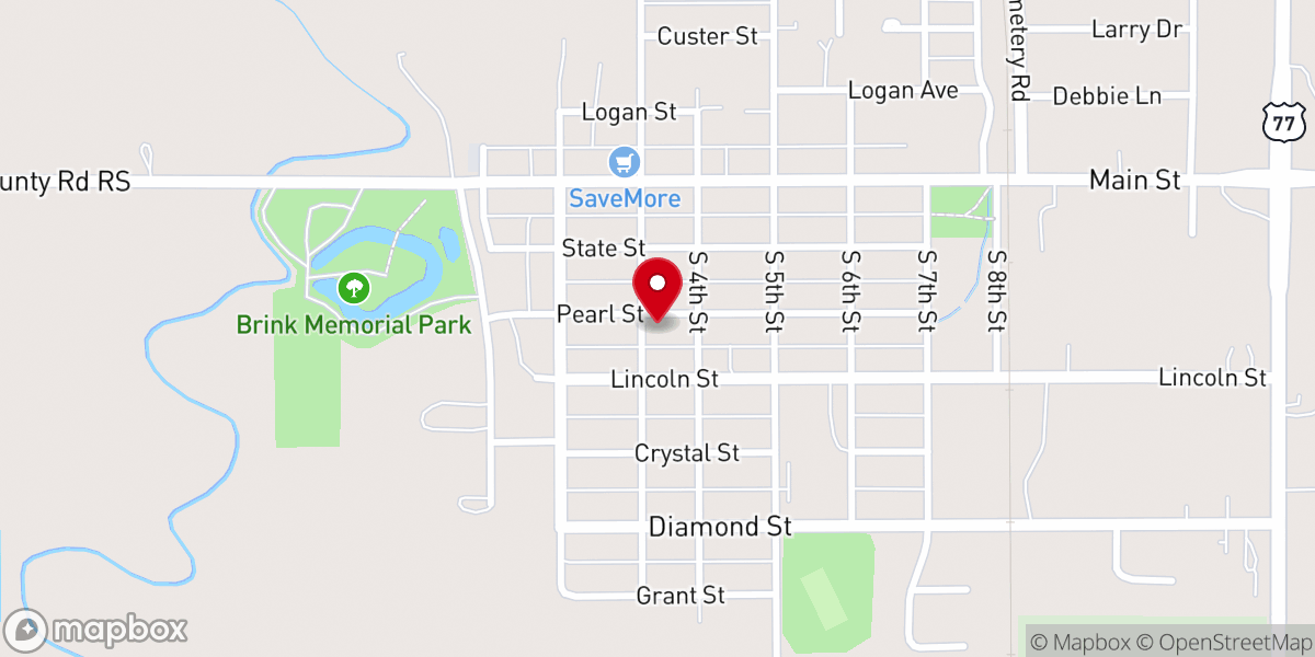 Map showing location of Memorial United Methodist Church