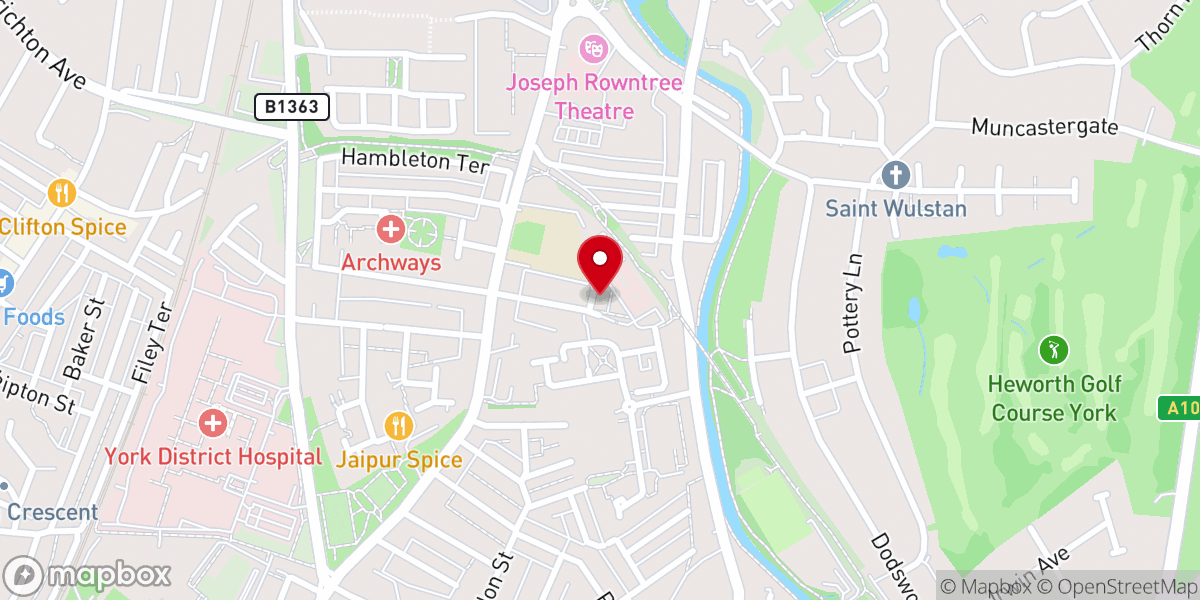 Map showing location of C3 Arise Church