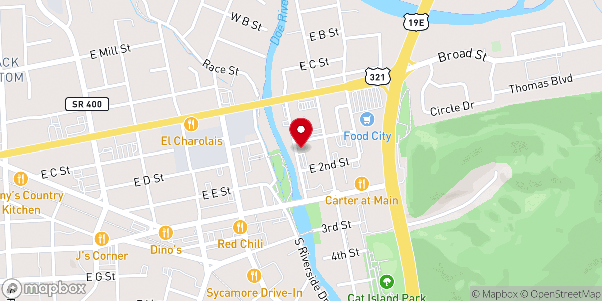 Map showing location of First Freewill Baptist Church