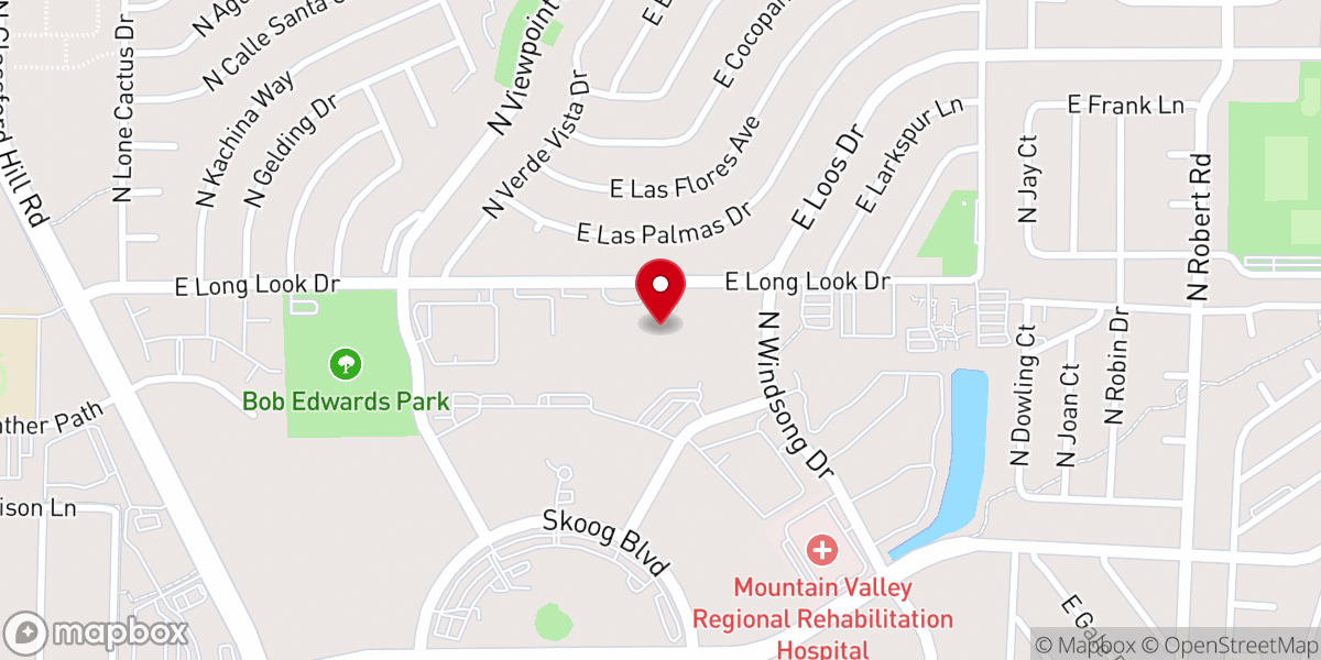 Map showing location of Vision Pointe Church