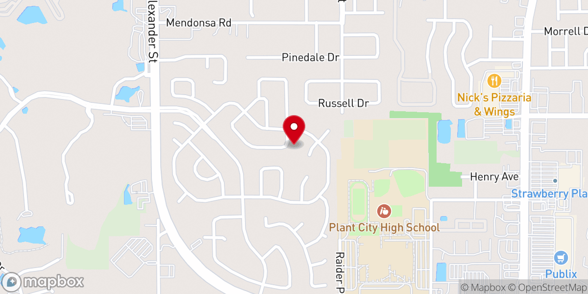 Map showing location of New City Church of Plant City
