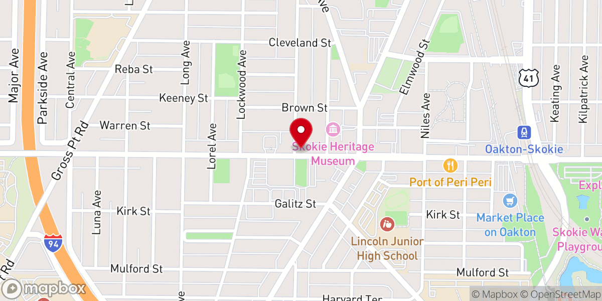 Map showing location of Saint Peter's United Church of Christ