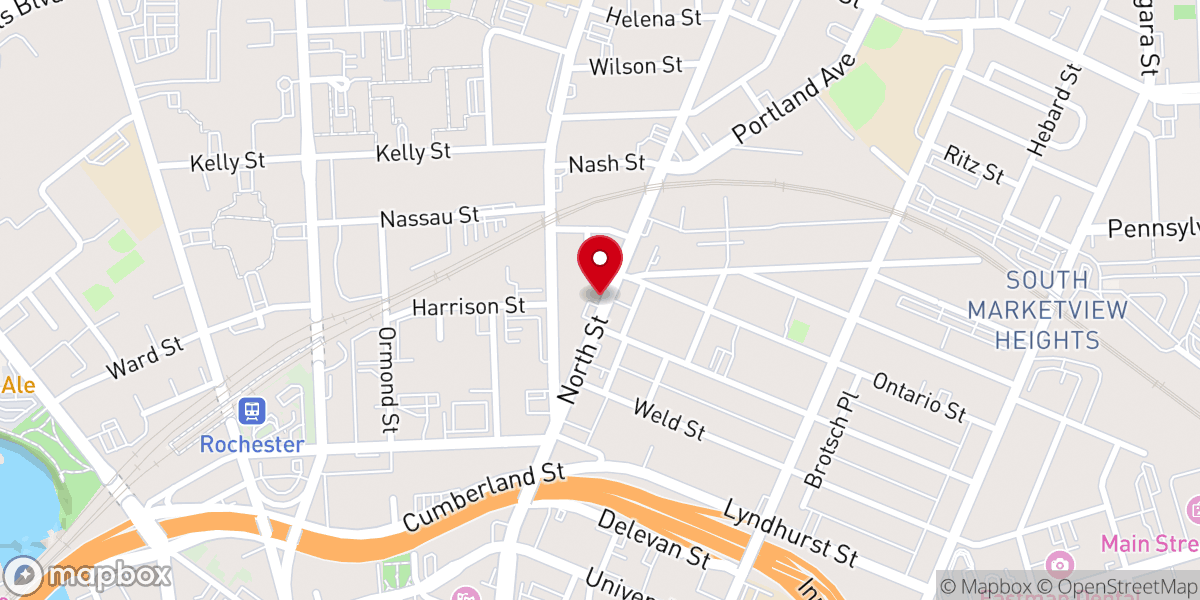 Map showing location of Holy Trinity Missionary Baptist Church