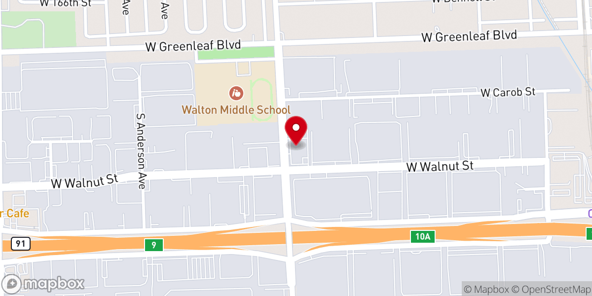 Map showing location of Love & Unity Christian COGIC