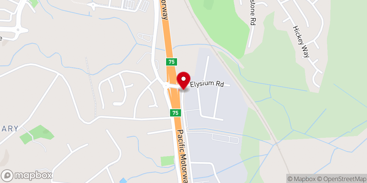 Map showing location of Genesis Church