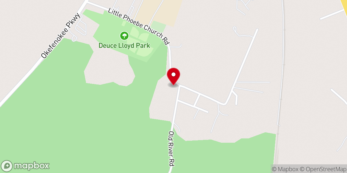 Map showing location of Red Dawg Ranch Honey Co.