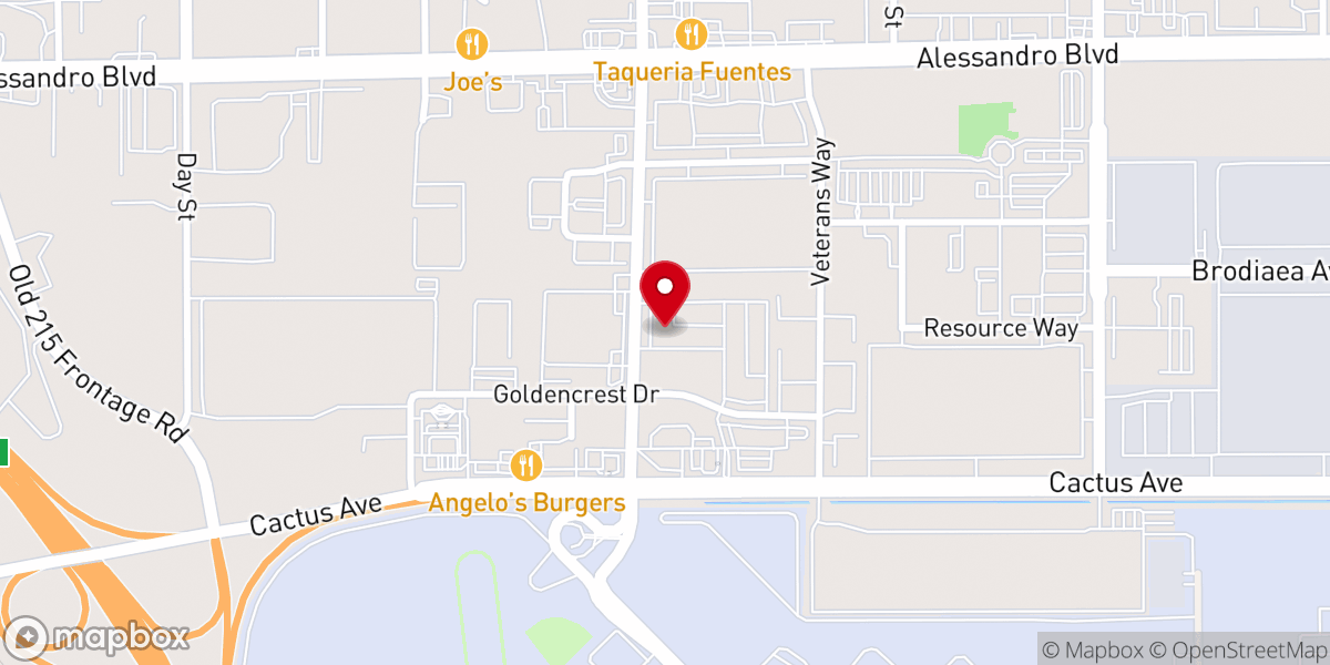 Map showing location of Turning Point Pentecostals