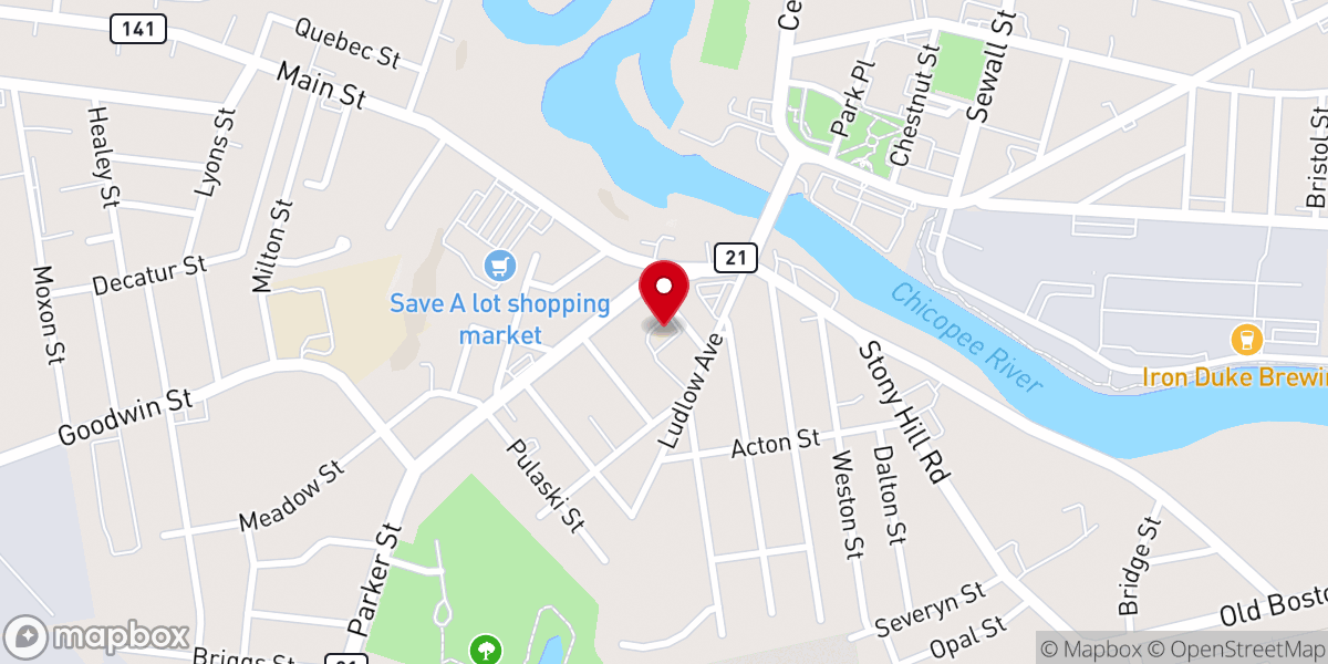 Map showing location of Immaculate Conception Catholic Church