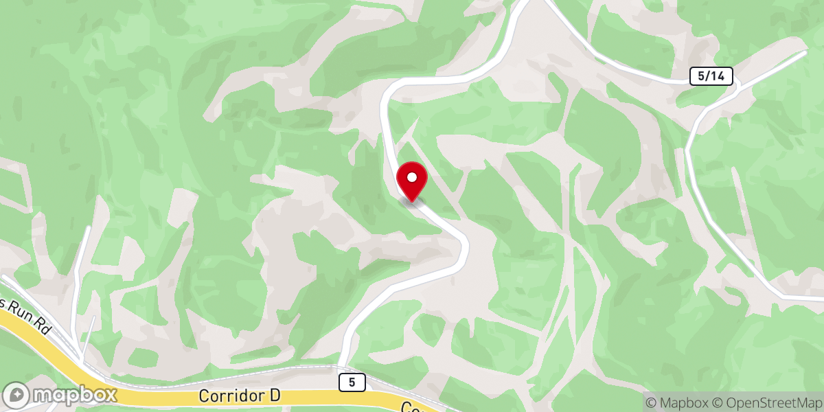 Map showing location of Tenmile Baptist Church
