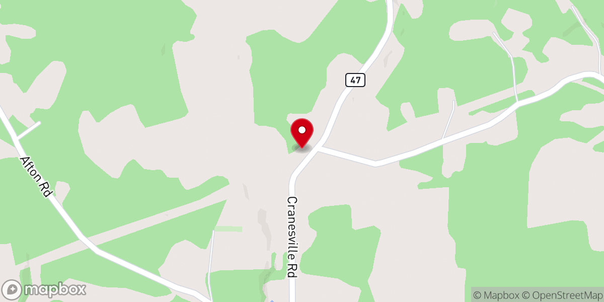 Map showing location of Faith Church-Cranesville