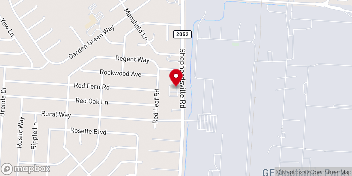 Map showing location of Louisville Outreach Ministries Inc