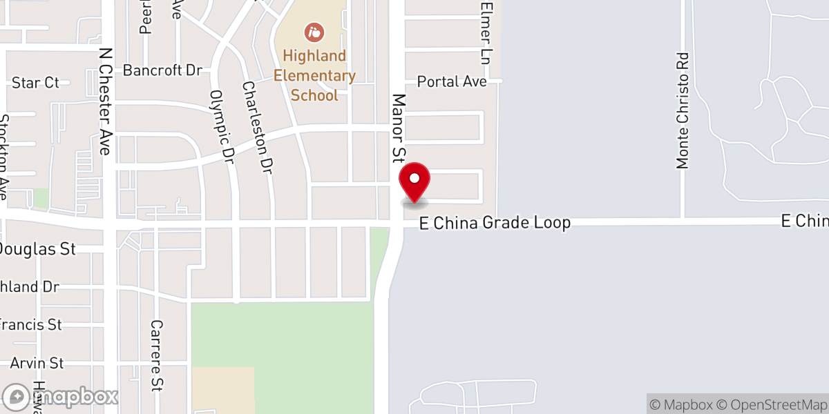 Map showing location of Bethany Lutheran Church