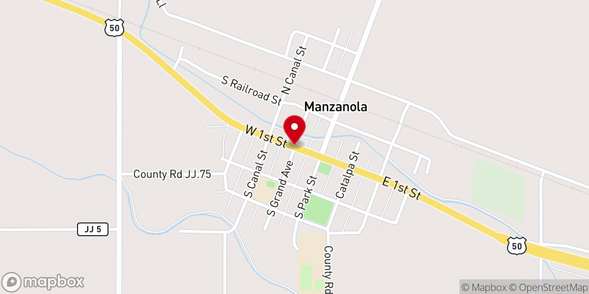 Map showing location of 2 steps 4 Christ Ministry Manzanola CO