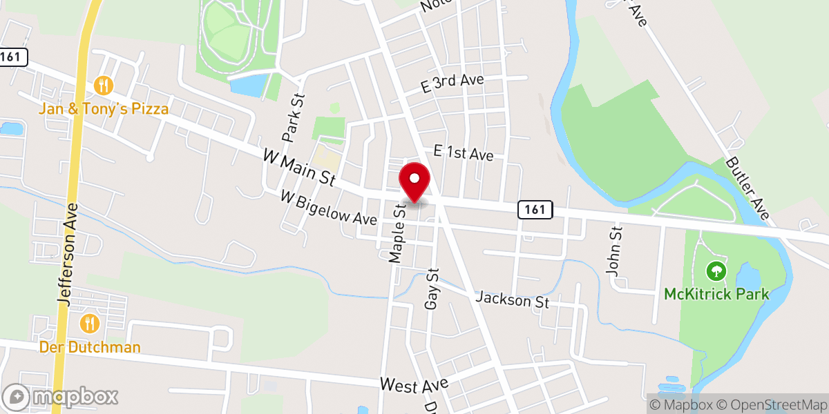 Map showing location of Pulse Christian Church