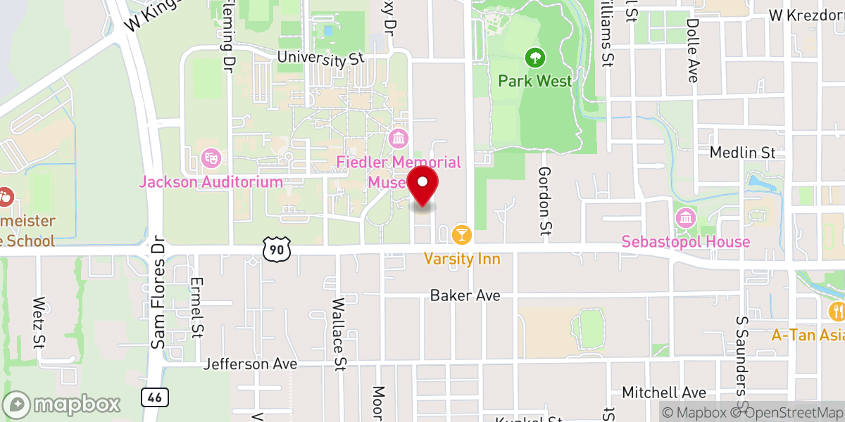 Map showing location of Faith Family Church