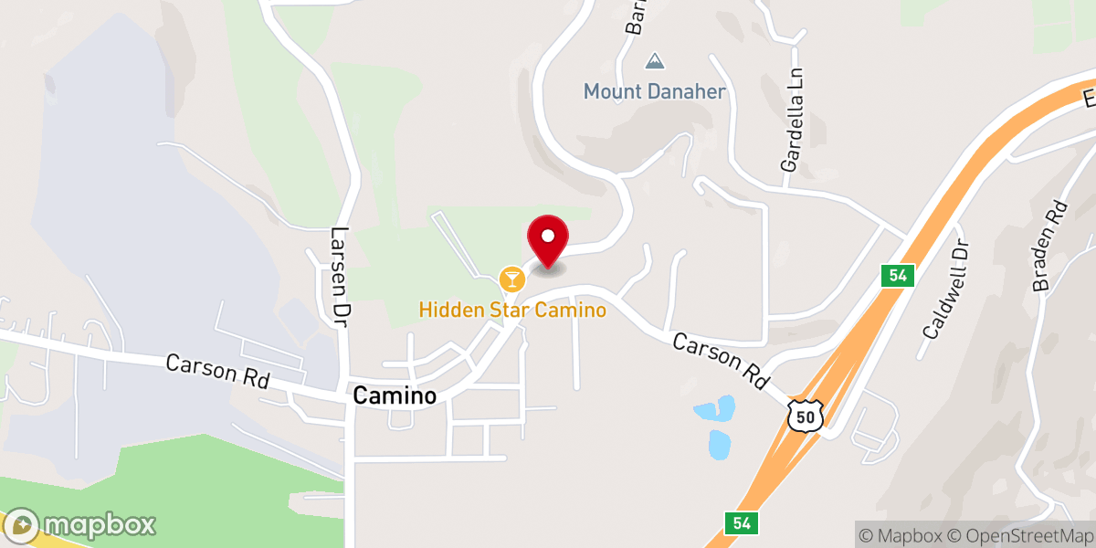 Map showing location of Camino Community Church