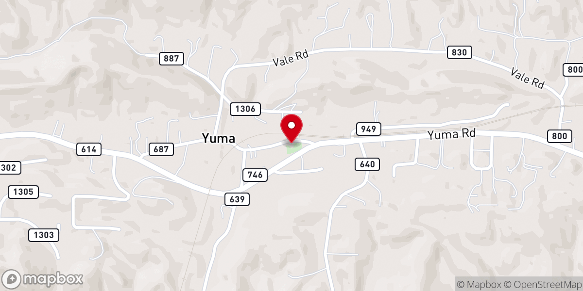 Map showing location of Prospect United Methodist Church