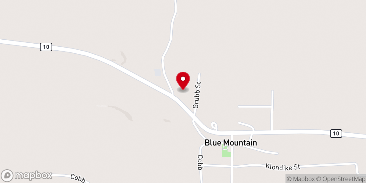 Map showing location of Little Vine Primitive Baptist Church