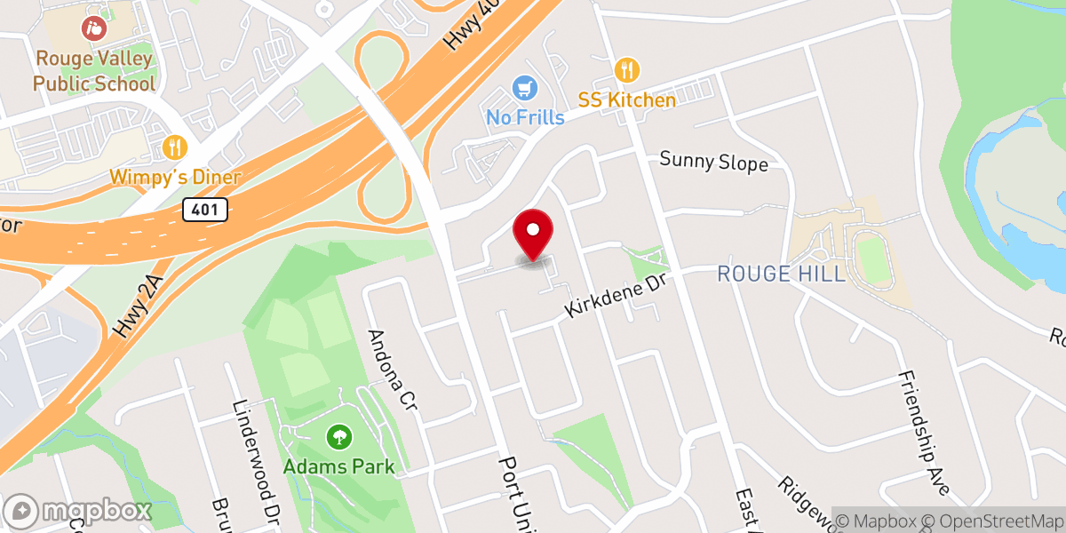 Map showing location of Grace Presbyterian Church