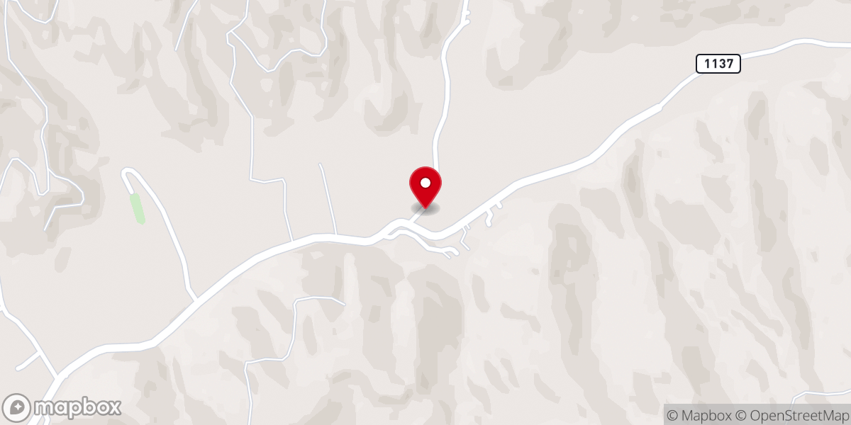 Map showing location of Little Creek Free Pentecostal Church of God
