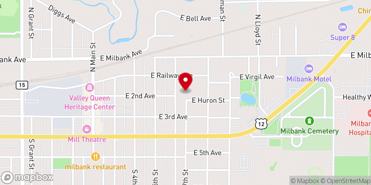 Map showing location of St. Lawrence School