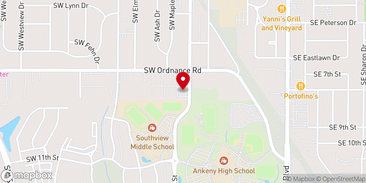 Map showing location of Iron Chapel Barbell