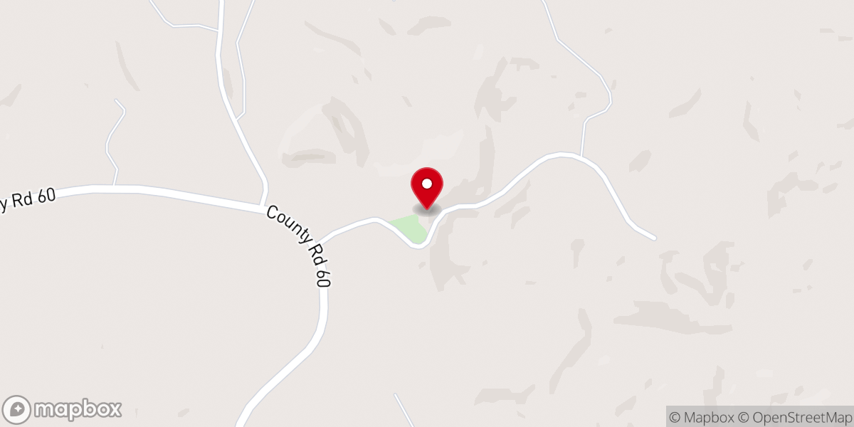 Map showing location of Union Chapel Freewill Baptist Church