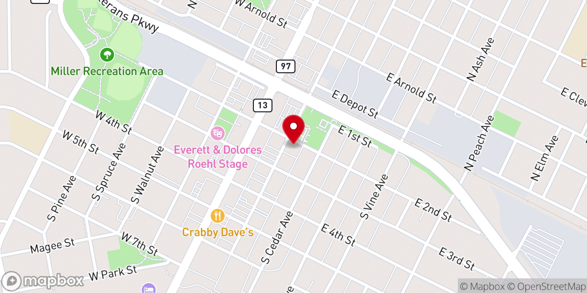 Map showing location of Riverside Apostolic