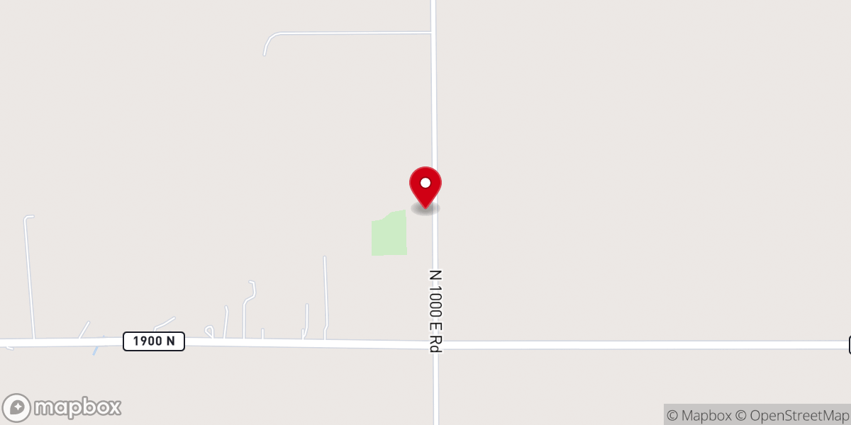 Map showing location of Taylorville Southern Baptist Church