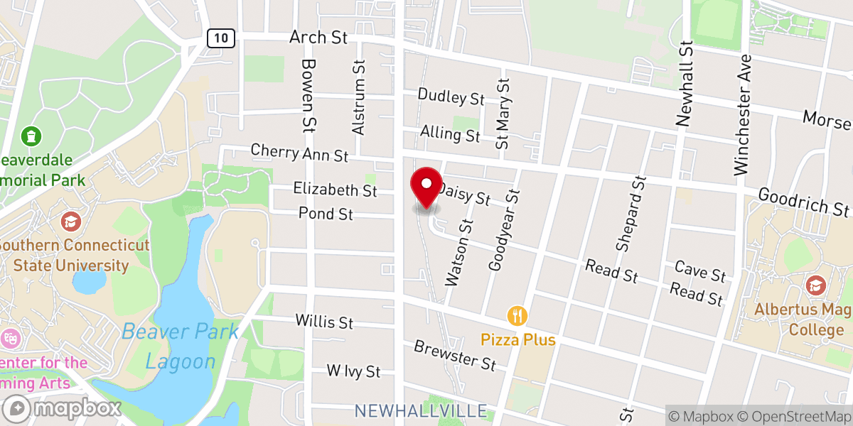 Map showing location of New Haven Church of Christ