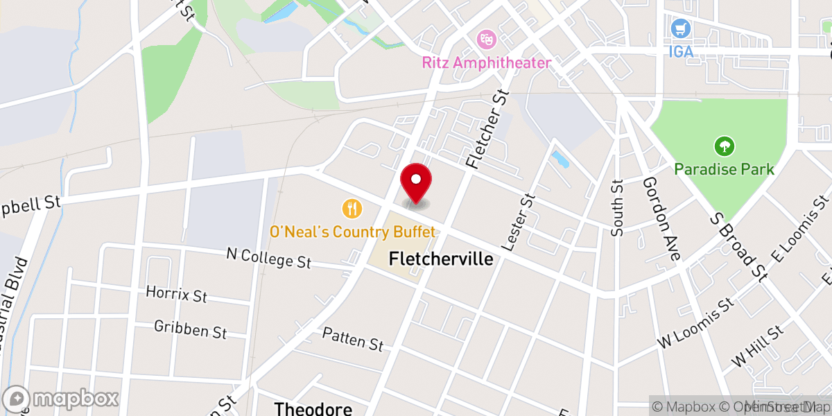Map showing location of New Generation Christian Center