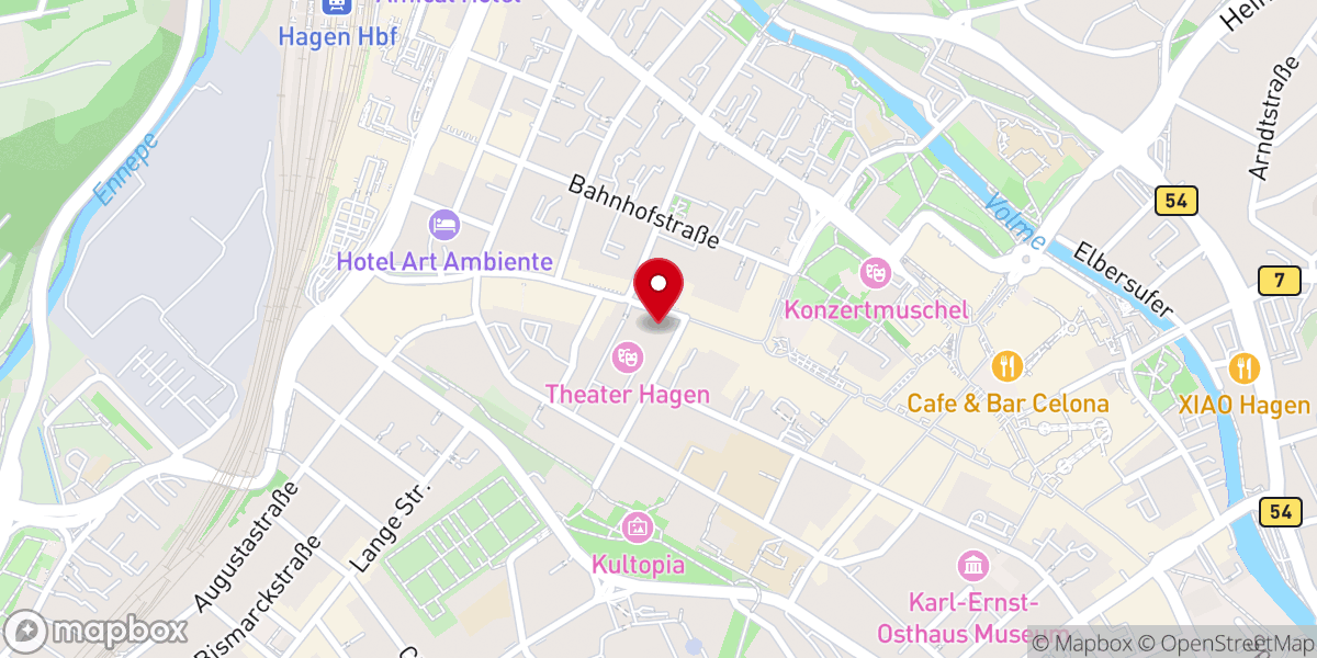 Map showing location of Theater Hagen