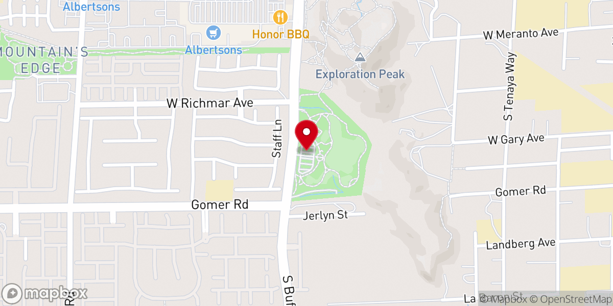 Map showing location of Exploration Peak Park